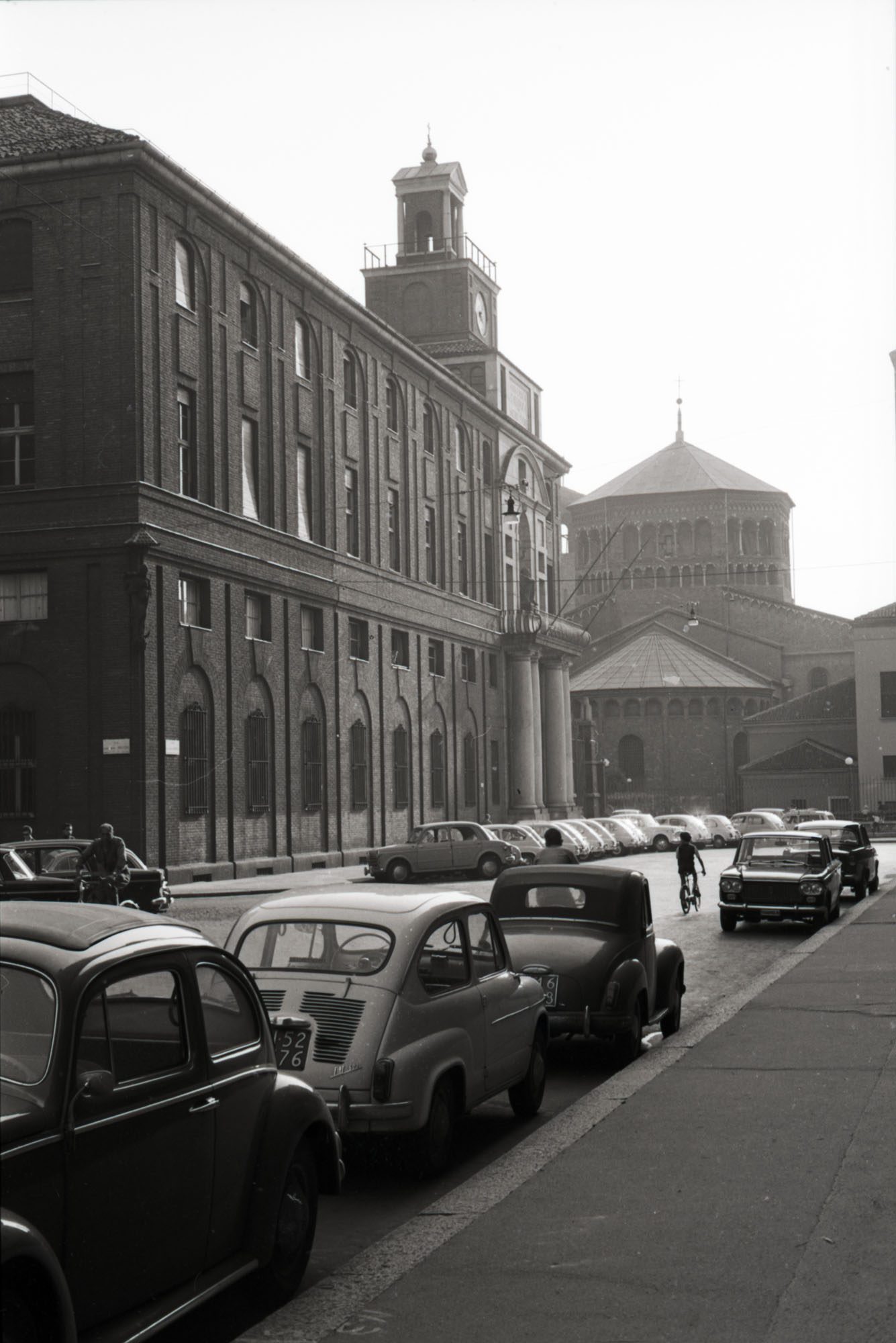 A cloister of the Universita Cattolica del Sacro Cuore in Milan, photographed about 1963