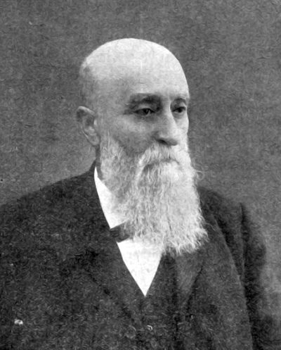 A nineteenth century portrait photograph of Neculai Culianu in a dark coat