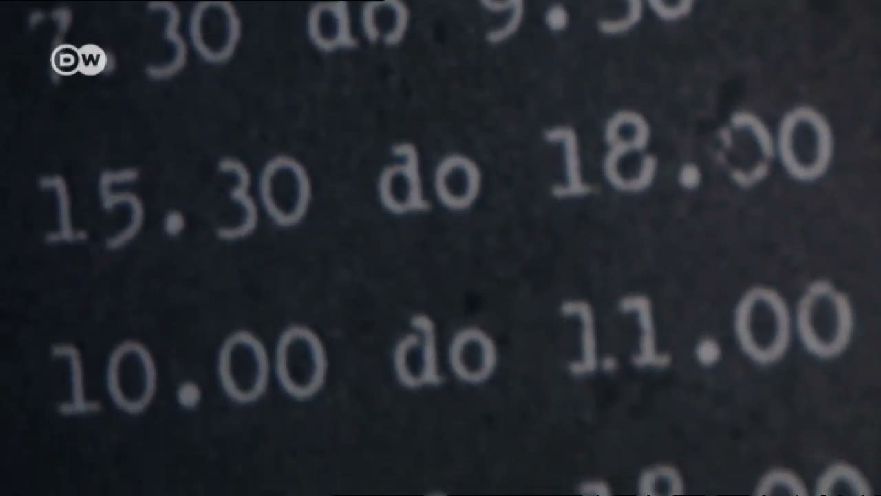 A typed file page in extreme close up showing a column of watch periods, 15.30 to 18.00 and 10.00 to 11.00 among them