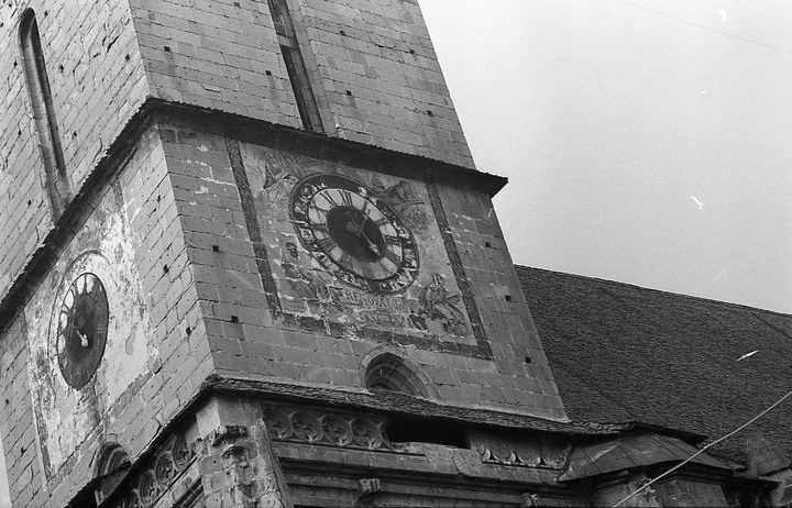 The Black Church, Biserica Neagră, in Brașov, photographed in 1971