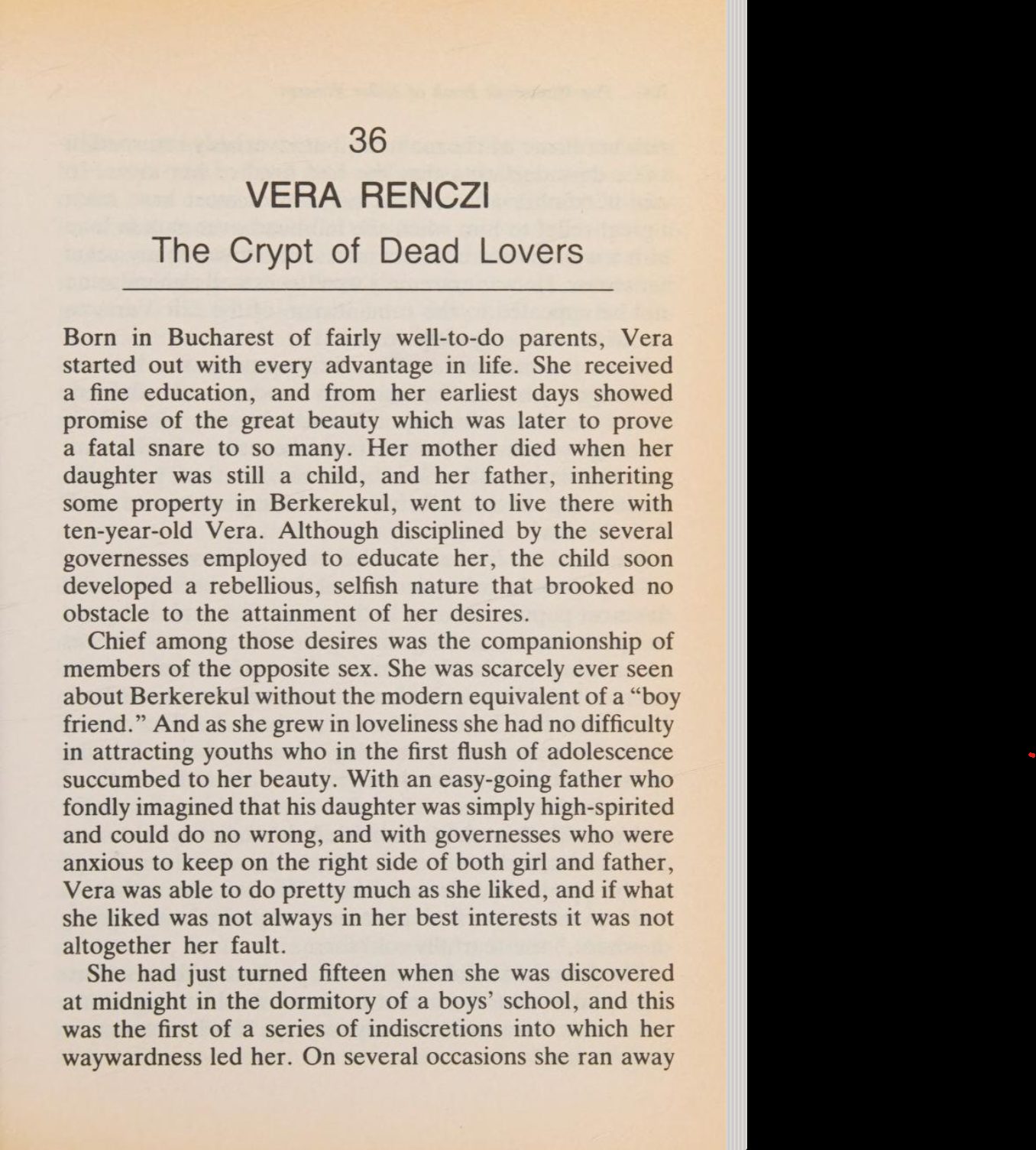 A page of the 1993 British paperback anthology The Mammoth Book of Killer Women